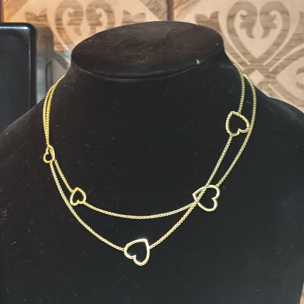 ✨SOLD✨ 
David Yurman 18k Gold Heart Station Necklace ( my price is FIRM ) - Picture 8 of 14
